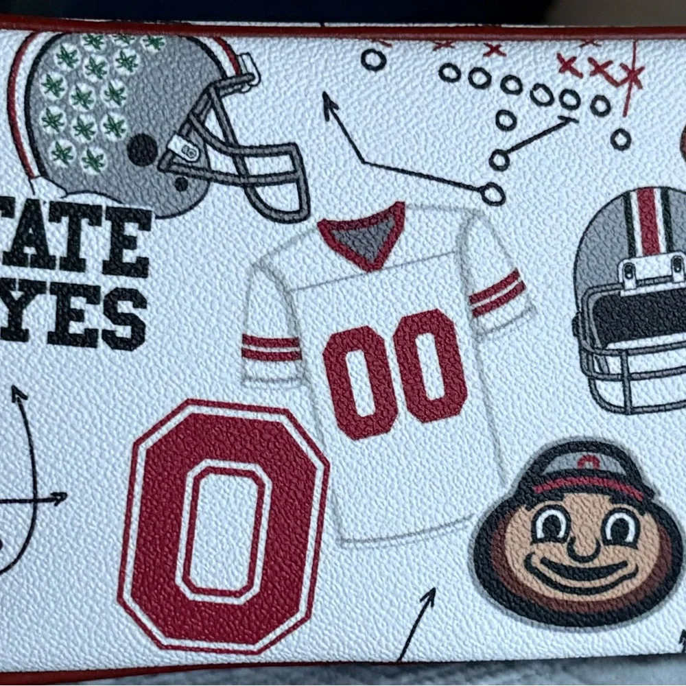 Dooney & Bourke Ohio State Satchel and Wallet Set - Red and White - Picture 5 of 5